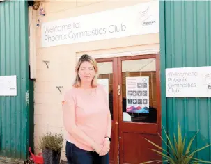  ?? ?? Phoenix Gymnastics Club looked set to close after work was stopped on a new temporary building because of lack of planning permission.