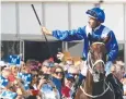  ??  ?? Hugh Bowman on Winx