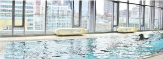  ??  ?? Go for a luxurious swim in the rooftop pool at the Ritz-carlton Hotel Montreal.