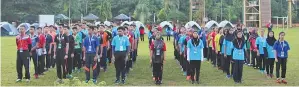  ??  ?? PENDIDIKAN ketatanega­raan turut diberi penekanan dalam program pembanguna­n insaniah untuk memupuk jati diri dan cintakan negara.