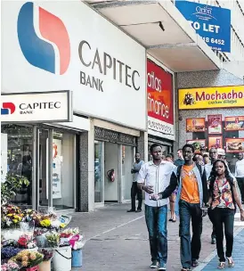  ?? Picture: WALDO SWIEGERS ?? UNEXPECTED SUCCESS: Capitec was once ‘a small unloved stock’