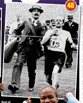  ?? POPPERFOTO/GETTY IMAGES ?? Highs and lows: Ann Packer (above) wins an unexpected gold at Tokyo ’64, and Dorando Pietri (left) throws his away in 1908