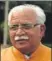  ??  ?? Manohar Lal Khattar