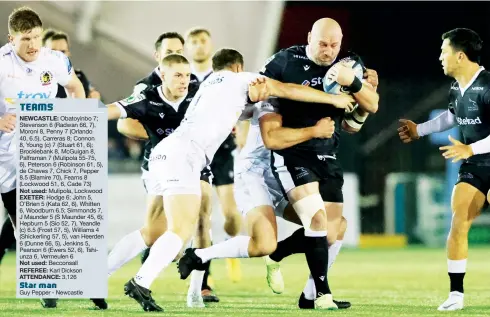  ?? PICTURES: Getty Images ?? On the charge: Carl Fearns drives forward for Falcons