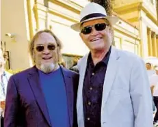  ?? CHRIS PIZZELLO ?? AP
Micky Dolenz (right) with rocker Stephen Stills during a 2022 event at the Hollywood Walk of Fame.