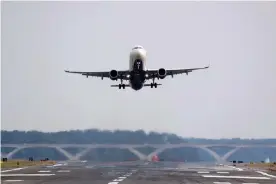  ??  ?? The airline industry has been one of the most direly affected by the Covid-19 pandemic. Photograph: Michael Reynolds/EPA