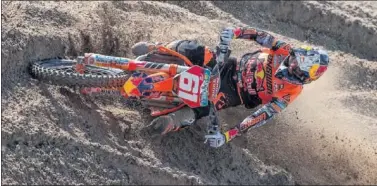  ??  ?? GANADOR. Prado ganó el Mundial de MX2 el pasado jueves al anunciar Jonass que no corría en Italia.