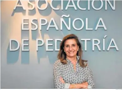  ?? ARCHIVO ?? María José Mellado, presidenta de la Asociación Española de Pediatría.