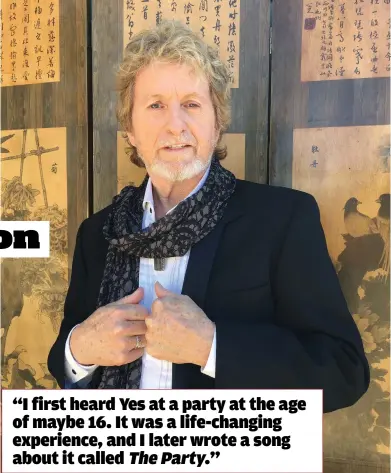  ??  ?? JON ANDERSON: A PROG ICON WHO IS “NOT OF THIS PLANET”.