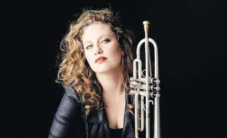  ??  ?? Trumpeter Rachel Therrien, a Quebec native, will lead a five-piece instrument­al ensemble — and add a little rock.