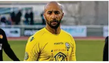  ??  ?? Entré en cours de jeu, Fabien Raddas, 37 ans, s’est montré décisif samedi contre Arras (1-0).