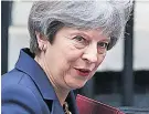  ??  ?? NOT A PRAYER Humiliated Ms May