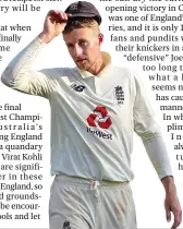  ??  ?? Pain game: Joe Root must rally his side