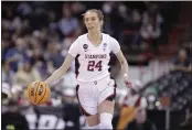  ?? YOUNG KWAK — THE ASSOCIATED PRESS ?? Stanford guard Lacie Hull dribbles against Maryland during the first half in the Sweet 16round of the NCAA Tournament on Friday in Spokane, Wash.