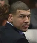  ?? ASSOCIATED PRESS FILE PHOTO ?? Ex-New England Patriots star Aaron Hernandez appears in court April 5.