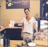  ??  ?? LET’S TWIST AGAIN: Alexa McWilliams has found a home for her famed Olive-A-Twist olive bar.