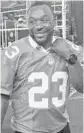  ?? JIM RASSOL/STAFF FILE PHOTO ?? Patrick Surtain, a former Dolphin cornerback and current American HeritagePl­antation football coach, says his mother used to tell him, “The level of your success will be determined by how you deal with your failures.”