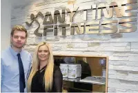  ??  ?? Sophie and James Hoyle run Anytime Fitness