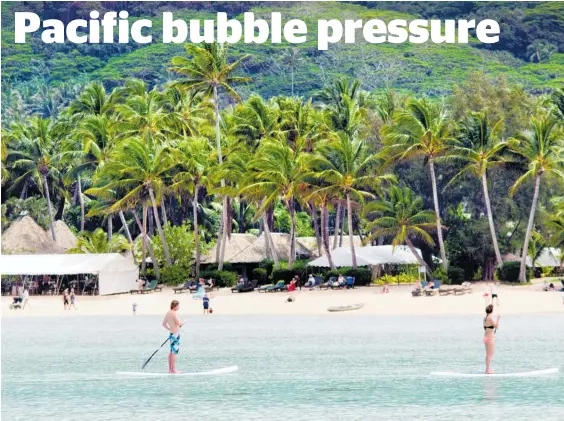  ??  ?? The Cook Islands, which desperatel­y needs tourism, has never had a case of Covid-19.