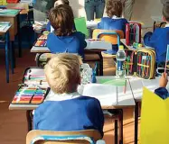  ??  ?? Tra i banchi Stando all’accusa la maestra avrebbe malmenato i bambini di una scuola elementare