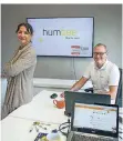  ?? FOTO: BAUER ?? Annette König und Burghardt Garske von „humbee solutions“.