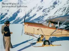  ??  ?? Harry Wigley's aeronautic­al invention.
