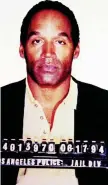  ?? ?? OJ Simpson’s mug shot.