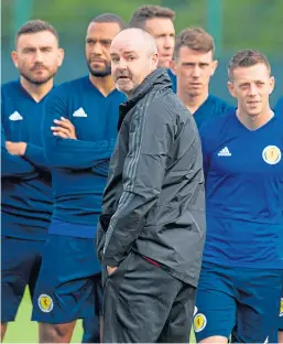  ?? Picture: SNS. ?? Steve Clarke will know his players better now.