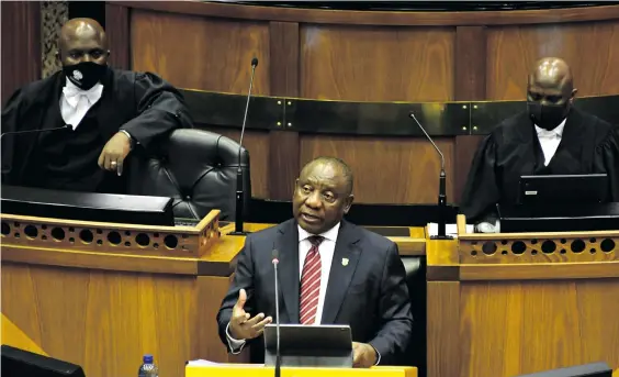  ??  ?? President Cyril Ramaphosa’s Economic Reconstruc­tion and Recovery Plan aims to expedite, in a sustainabl­e manner, the recovery of South Africa’s economy that has been, like most economies, deeply affected by the Covid-19 pandemic. Photo: Kopano Tlape/GCIS