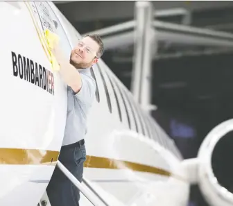  ?? CHRISTINNE MUSCHI/REUTERS ?? Despite “robust” sales activity, Bombardier CEO Éric Martel says the company needs to see “another couple of good quarters” for orders before increasing production of the Global 7500 jet.