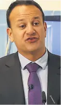  ??  ?? PRESSURE Taoiseach Leo Varadkar