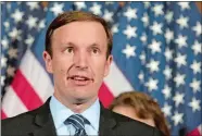  ?? ALEX BRANDON/AP PHOTO, FILE ?? In this June 20, 2016, file photo, Sen. Chris Murphy, D-Conn., speaks on Capitol Hill in Washington. Murphy won re-election on Tuesday for a second term in Washington.