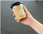 ??  ?? New Plymouth District Council is subsidisin­g the joining fees for cafes to join a reusable cups scheme.
