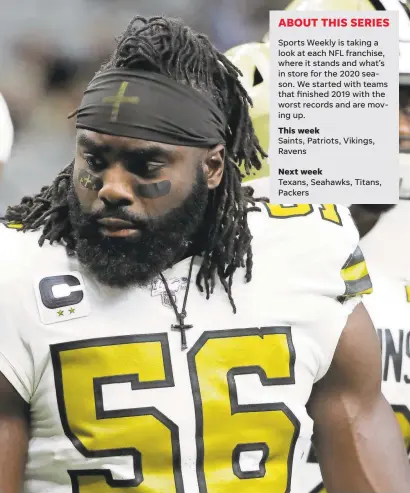  ?? DERICK E. HINGLE/USA TODAY SPORTS ?? Saints outside linebacker Demario Davis was a first-team All-Pro selection last season.