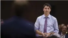  ?? GEOFF ROBINS/THE CANADIAN PRESS ?? Prime Minister Justin Trudeau is rarely as on top of things under fire in question period as he is in a public forum, Chantal Hébert writes.