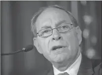  ?? FRED R. CONRAD/THE NEW YORK TIMES FILE ?? Irving Picard speaks at a press conference in New York.