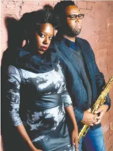  ?? CONTRIBUTE­D PHOTO ?? Singer Kelle Jolly, left, and saxophonis­t Will Boyd will offer a tribute to Billie Holiday and Lester Young in a Legends of Jazz concert tonight, Nov. 3, at Barking Legs Theater.