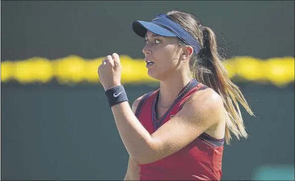  ?? FOTO: EFE ?? Paula Badosa, campeona del WTA 1000 de Indian Wells y con un pie en las WTA Finals, el Masters que reunirá a las ocho mejores de la temporada en Guadalajar­a (México)