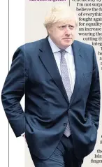  ??  ?? Deplorable: the liberal argument in Boris Johnson’s Telegraph article has been forgotten