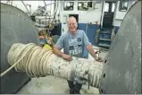  ?? Mel Melcon Los Angeles Times ?? SWORDFISH gill netter Gary Burke, 75, poses on his 50-foot vessel, Tytan, in Santa Barbara.