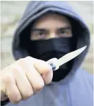  ??  ?? > There have been 4,000 knife crimes logged by police so far in 2019
