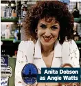  ??  ?? Anita Dobson as Angie Watts