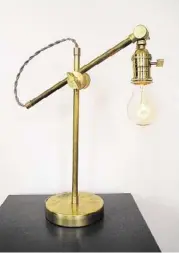  ??  ?? O.C. Edison table lamp, $225