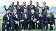  ?? ?? Champions: New Zealand men win gold in 2018