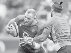  ??  ?? File photo of England’s James Haskell (left) and Jack Nowell in training before a match. — Reuters photo