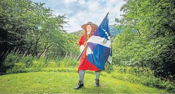  ?? Pictures: Steve Macdougall. ?? Re-enactor Dale Macdonald-haig, from Brechin, at an NTS event.