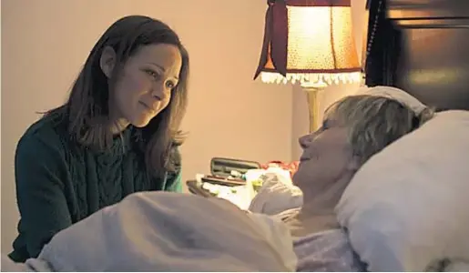  ?? Marianne Farley ?? IN “MARGUERITE,” a nurse (Sandrine Bisson) helps an elderly woman (Béatrice Picard) open up about a regret.