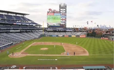  ?? AP FILE PHOTO ?? The Phillies will not be playing to an empty Citizens Bank Park in 2021.