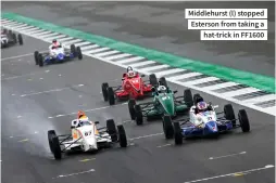  ??  ?? Middlehurs­t (l) stopped Esterson from taking a hat-trick in FF1600