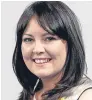  ??  ?? Natalie McGarry, who now sits as an independen­t MP for Glasgow East, announced she was pregnant after collapsing at Westminste­r.